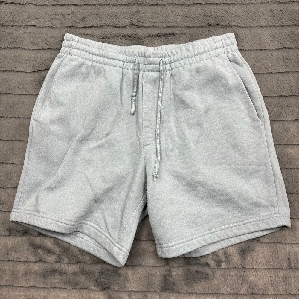 PacSun Volley Mens XS Light Blue Grey Fleece Sweat Shorts RN 090233